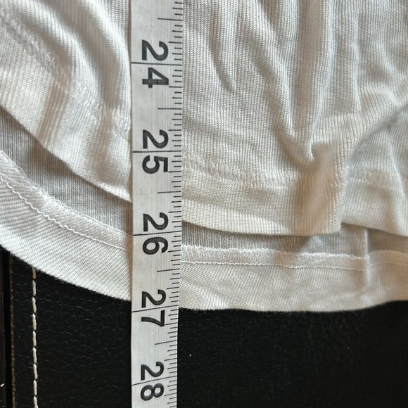 Zadig and Voltaire Shirt Tam Gold Tank Top Hand Painted Modal White Sz S NEW - Picture 13 of 14